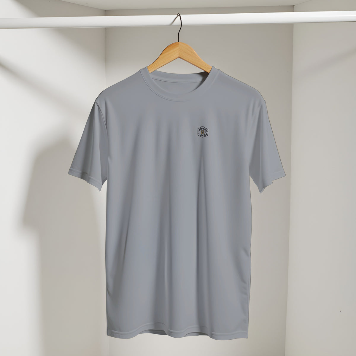 Nicht müde T-Shirt Rs Sport Grey – Vorderseite (Kleiderbügel)